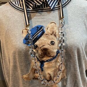 Talbots Gray and Blue dress shirt